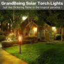 Solar Powered Torch Light Flickering Flame Light For Outdoor With Ground Stake