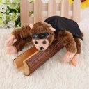 Cute Flying Cartoon Monkey Screaming Flying Slingshot Plush Toys