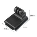 Aluminum Fixed Mount Aluminum Mount Base Adapter Suitable for GoPro 3 NVG