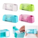 Multifunctional Toothbrush Holder Bathroom Accessory Adhesive Storage Rack