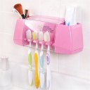 Multifunctional Toothbrush Holder Bathroom Accessory Adhesive Storage Rack