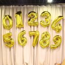 30 Inch Foil Mylar Balloons for Wall Decoration Number Digit Foil Balloons