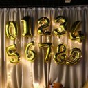 30 Inch Foil Mylar Balloons for Wall Decoration Number Digit Foil Balloons