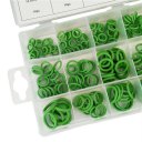 270PCS Rubber O Ring Wear Resistant Oil Seal Green Gaskets For Air Cylinder