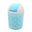 Fashionable Mini Lace Dot Point Printed Trash Can Garbage Dust Case Tank