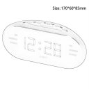 EU Plug AM FM Dual Frequency Radio Alarm Clock LED Clock Luminous Snooze Clock