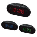 EU Plug AM FM Dual Frequency Radio Alarm Clock LED Clock Luminous Snooze Clock