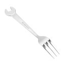 Stainless Steel Coffee Dessert Fork With Wrench Shape Handle Home Tableware