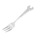 Stainless Steel Coffee Dessert Fork With Wrench Shape Handle Home Tableware