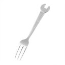 Stainless Steel Coffee Dessert Fork With Wrench Shape Handle Home Tableware