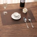 4pcs Fashion Tableware Mats PVC Table Mats Heat Insulation Dining Table Mats