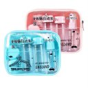 9pcs/set Cosmetic Packaging Bag Empty Spray Bottle Travel Portable Kit