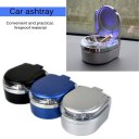 Mini Portable Car Ashtray with LED Light Home Cigarette Ashtray for Smoker