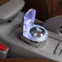 Mini Portable Car Ashtray with LED Light Home Cigarette Ashtray for Smoker