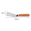 Wood Handle Stainless Steel Baking Spatula Durable BBQ Shovel Steak Turner