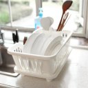 Washing Holder Basket Rack Storage Dry Shelf Cutlery Drainer Kitchen Gadget