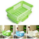 Washing Holder Basket Rack Storage Dry Shelf Cutlery Drainer Kitchen Gadget