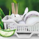 Washing Holder Basket Rack Storage Dry Shelf Cutlery Drainer Kitchen Gadget