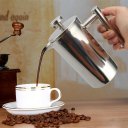 Stainless Steel Double Wall Insulated French Press Coffee Tea Pot with Filter