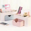 Desktop Makeup Organizer Plastic Storage Box Cosmetic Organizer Storage Case