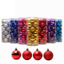 24 PCS Shiny Christmas Tree Ball Baubles Party Wedding Decor Hanging Ornament