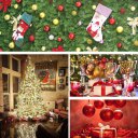 24 PCS Shiny Christmas Tree Ball Baubles Party Wedding Decor Hanging Ornament