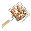 Barbecue Clips Iron Wire BBQ Net Grill BBQ Tongs Fried Meat Vegetable Clamp