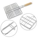 Barbecue Clips Iron Wire BBQ Net Grill BBQ Tongs Fried Meat Vegetable Clamp