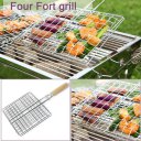 Barbecue Clips Iron Wire BBQ Net Grill BBQ Tongs Fried Meat Vegetable Clamp