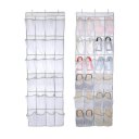 24-Pockets Non-Woven Hanging Storage Bag Behind Doors Space Saving Shoes Rack