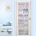 24-Pockets Non-Woven Hanging Storage Bag Behind Doors Space Saving Shoes Rack