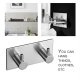 Sticker Adhesive 304 Stainless Steel Hook Clothes Coat Hanger Bathroom Hook