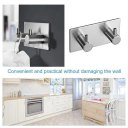 Sticker Adhesive 304 Stainless Steel Hook Clothes Coat Hanger Bathroom Hook