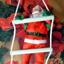 Santa Claus Climbing Stairs Christmas Tree Decoration Large Size With Stair