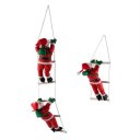 Santa Claus Climbing Stairs Christmas Tree Decoration Large Size With Stair