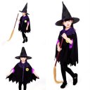 Cute Kids Children Halloween Cosplay Coat Cloak With Hat Halloween Suits Set