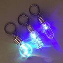 Funny LED Bulb Keychain Colorful Flash Light Chain Colorful Torch Keyring