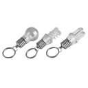 Funny LED Bulb Keychain Colorful Flash Light Chain Colorful Torch Keyring