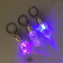 Funny LED Bulb Keychain Colorful Flash Light Chain Colorful Torch Keyring