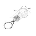 Funny LED Bulb Keychain Colorful Flash Light Chain Colorful Torch Keyring