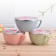 900ml Large Capacity Stainless Steel Solid Bowl With Lid Handle Food Container