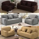 Elastic Polyester Sofa Cover Pure Color Stretch Slipcover Flexible Couch Cover