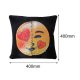 Cute Changing Face Emoji Pillows Cover Sequin Pillow Smile Face Pillowcase