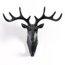 Europe Style Cute Deer Head Hanging Resin Wall Hangings Home Decor Cloth Hook