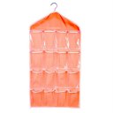 Large Capacity 16 Grids Wardrobe Hanging Organizer Bras Socks Storage Bag