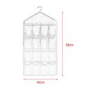 Large Capacity 16 Grids Wardrobe Hanging Organizer Bras Socks Storage Bag