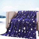 Bright Stars Soft Warm Plush Flannel Sleep Couch Blanket Bedding For Sofa Bed