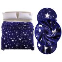 Bright Stars Soft Warm Plush Flannel Sleep Couch Blanket Bedding For Sofa Bed