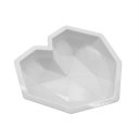 Bakeware Diamond Love Hearts Mousse Cake Mold French Dessert Silicone Mold