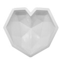 Bakeware Diamond Love Hearts Mousse Cake Mold French Dessert Silicone Mold